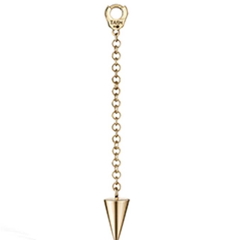 Maria Tash Yellow Gold Spike Pendulum